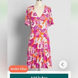NWT Modcloth Making My Way Down to Miami Dress - XL